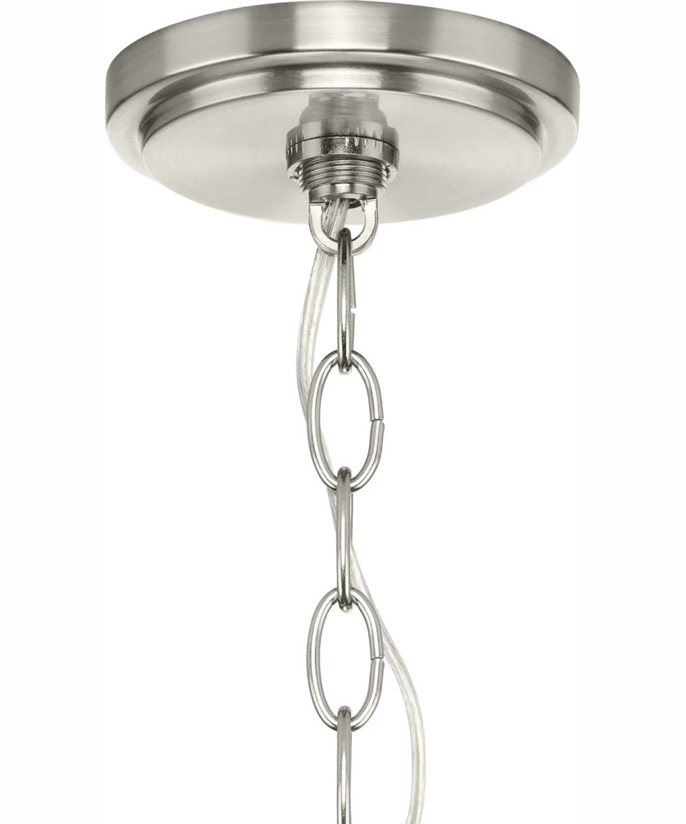 Gilliam 6-Light New Traditional Chandelier Brushed Nickel - Image 3