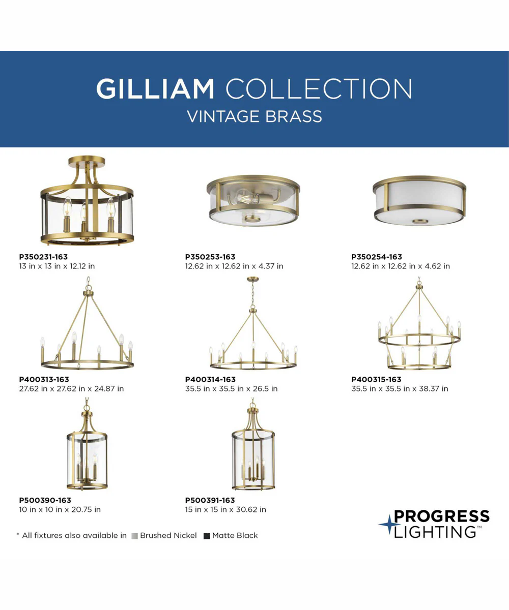 Gilliam 6-Light New Traditional Chandelier Vintage Brass - Image 4