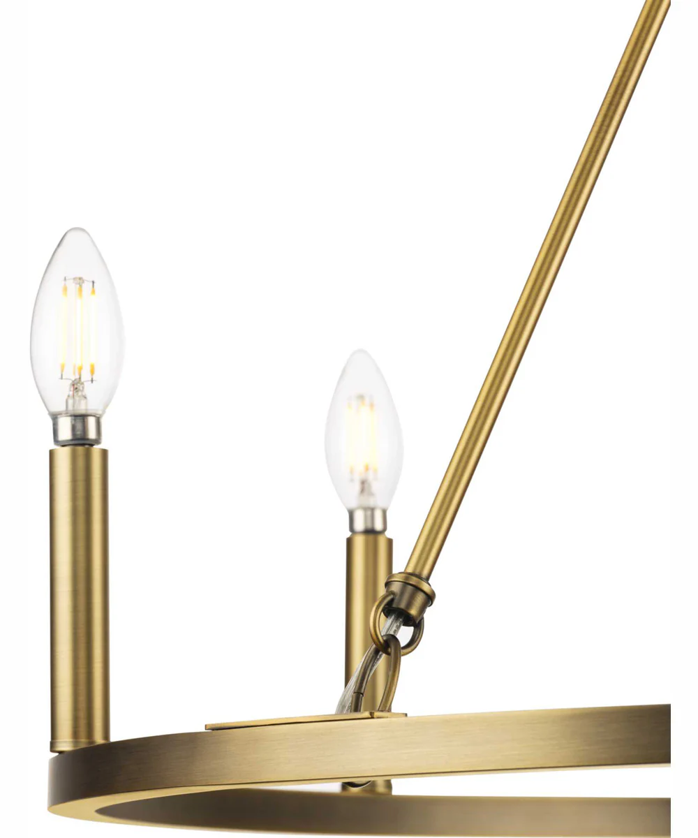 Gilliam 6-Light New Traditional Chandelier Vintage Brass - Image 7