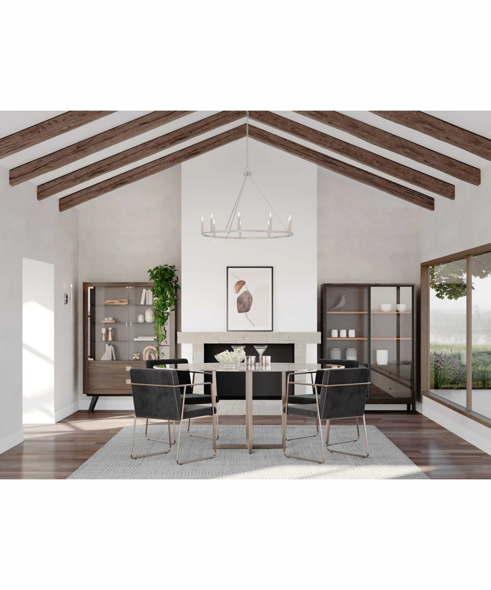 Gilliam 9-Light New Traditional Chandelier Brushed Nickel - Image 2