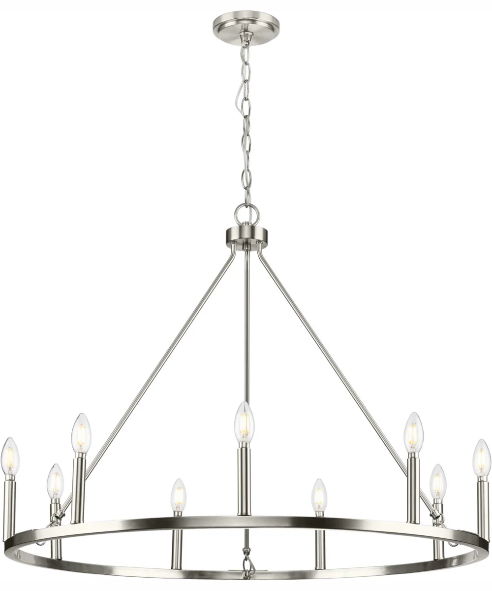 Gilliam 9-Light New Traditional Chandelier Brushed Nickel - Image 5