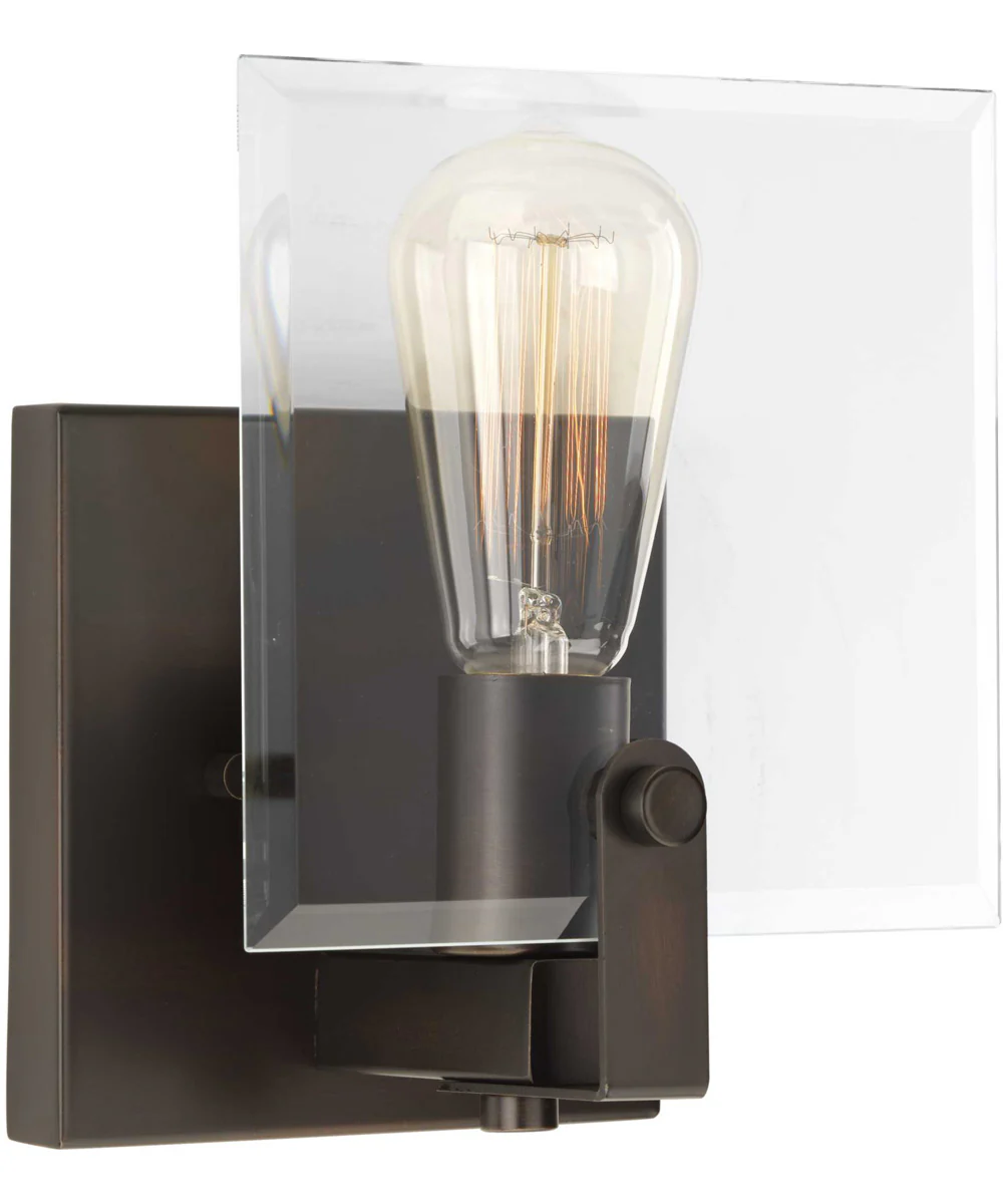 Glayse 1-Light Clear Glass Luxe Bath Vanity Light Antique Bronze - Image 4