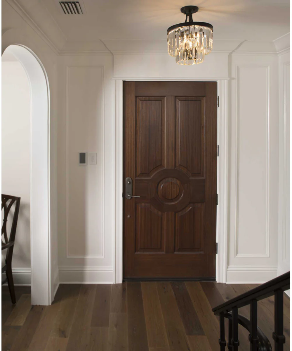 Glimmer 3-Light 19" Semi-Flush Convertible Antique Bronze - Image 3