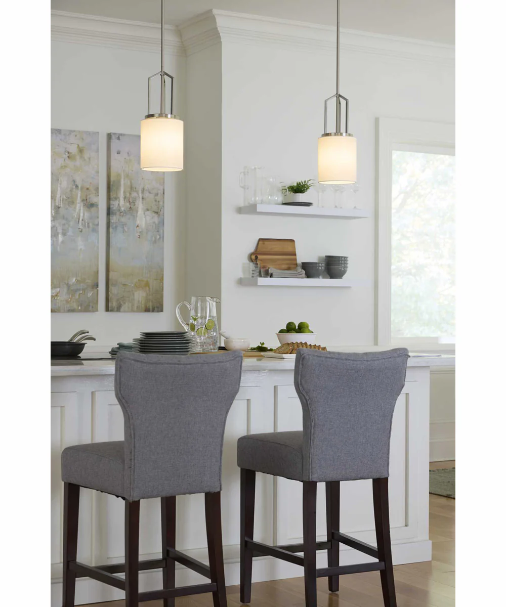 Goodwin 1-Light Modern Farmhouse Pendant Brushed Nickel - Image 3