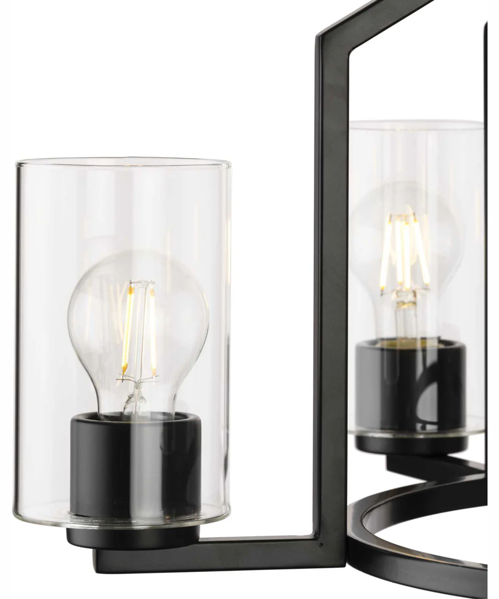Goodwin 5-Light Modern Farmhouse Chandelier Matte Black - Image 5