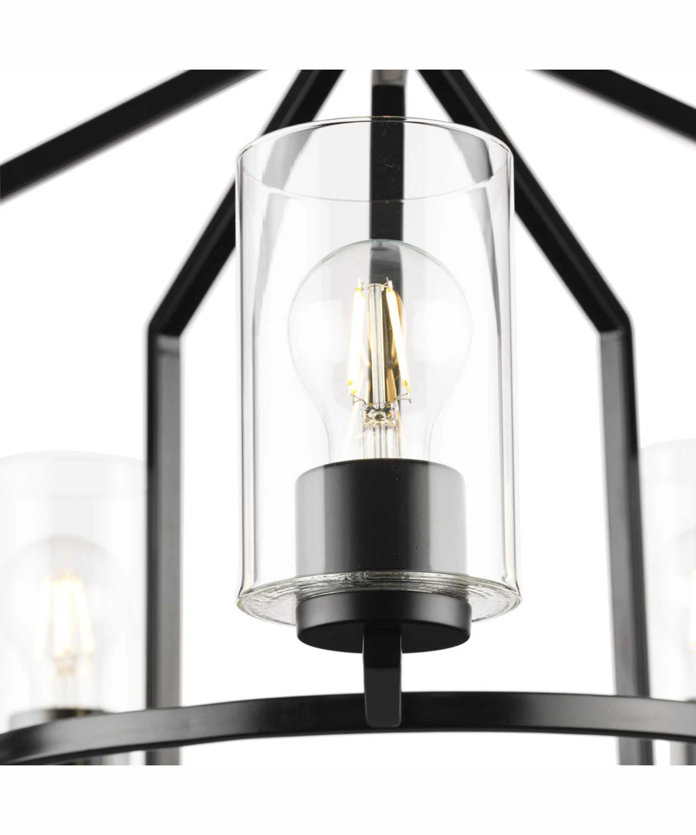 Goodwin 5-Light Modern Farmhouse Chandelier Matte Black - Image 8
