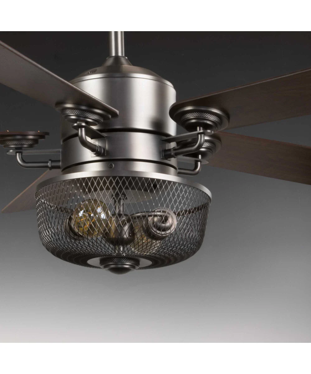 Greer 54" 5-Blade Ceiling Fan Antique Nickel - Image 6
