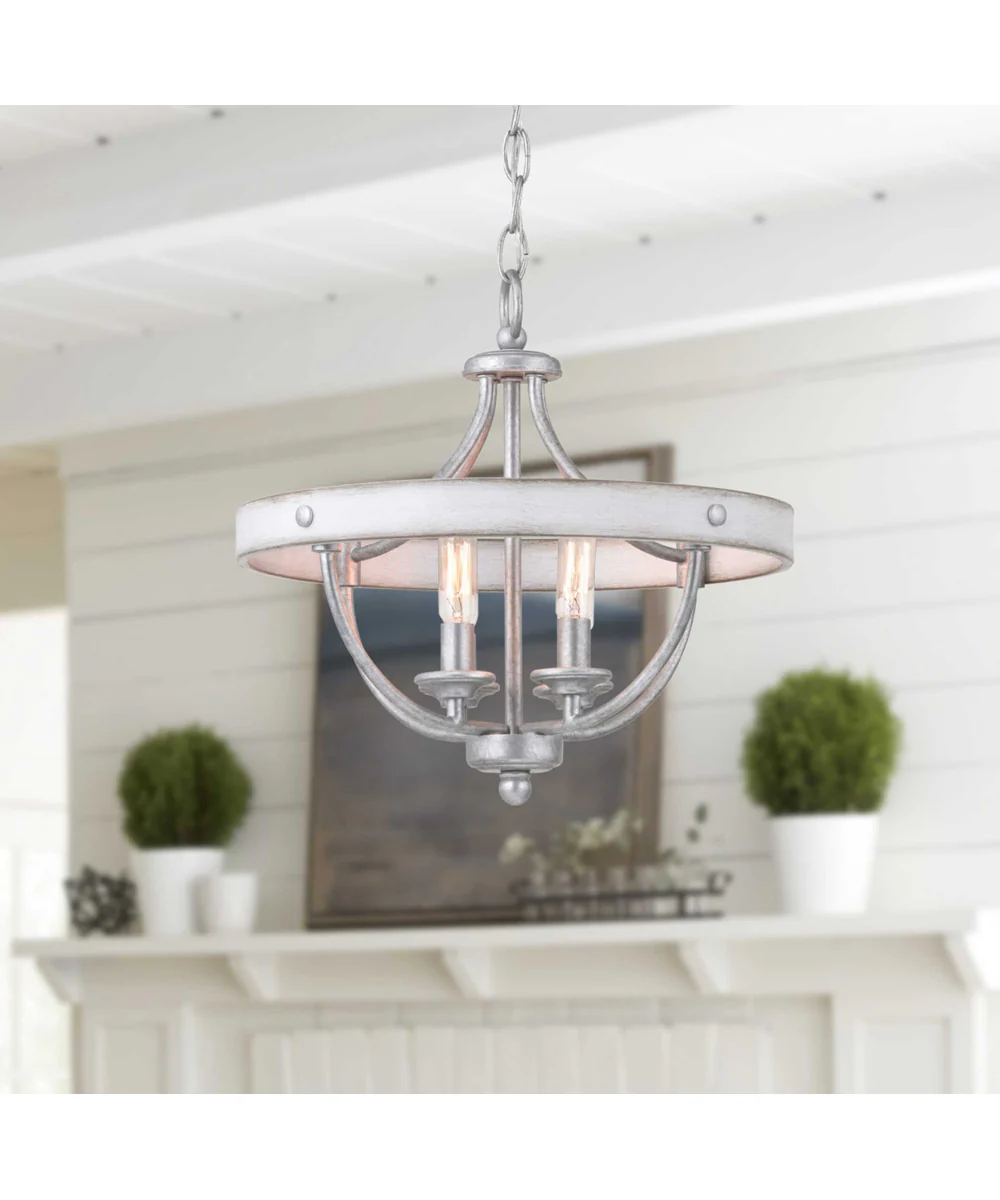 Gulliver 4-Light 14-1/4" Semi-Flush Convertible Galvanized Finish - Image 2