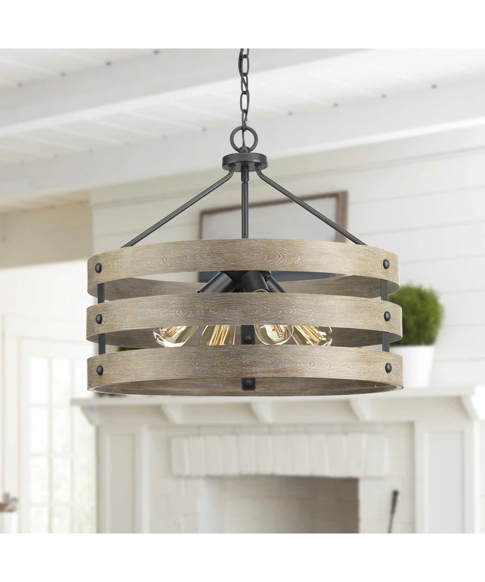 Gulliver 4-Light Coastal Pendant Light Graphite - Image 3