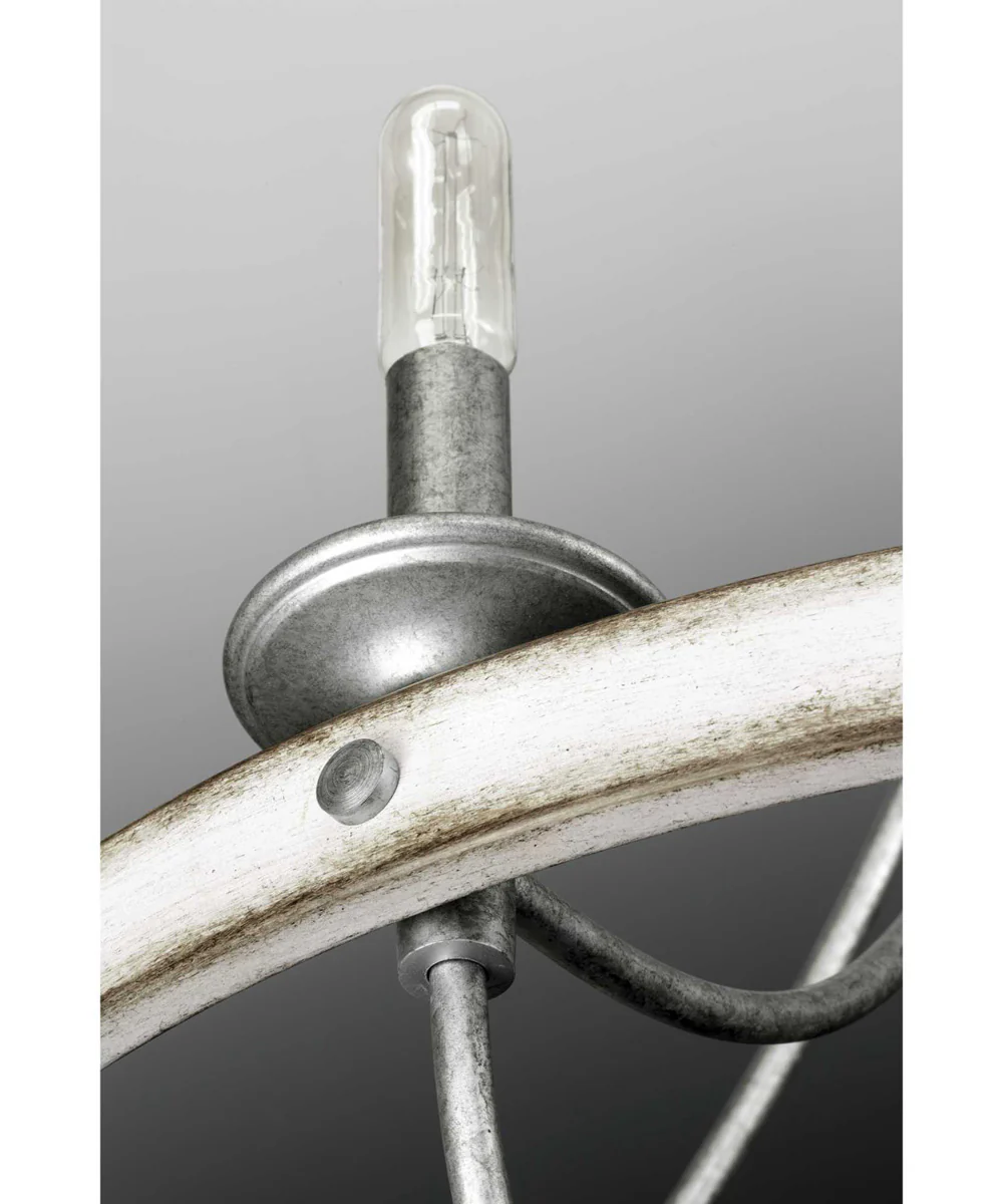 Gulliver 5-Light Coastal Chandelier Light Galvanized Finish - Image 9