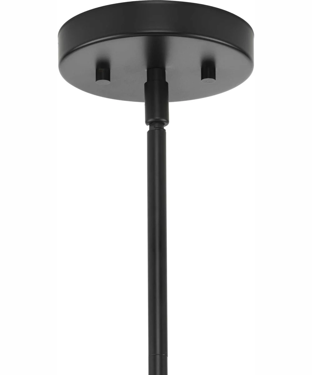 Haas 6-Light Mid-Century Modern Chandelier Matte Black - Image 4