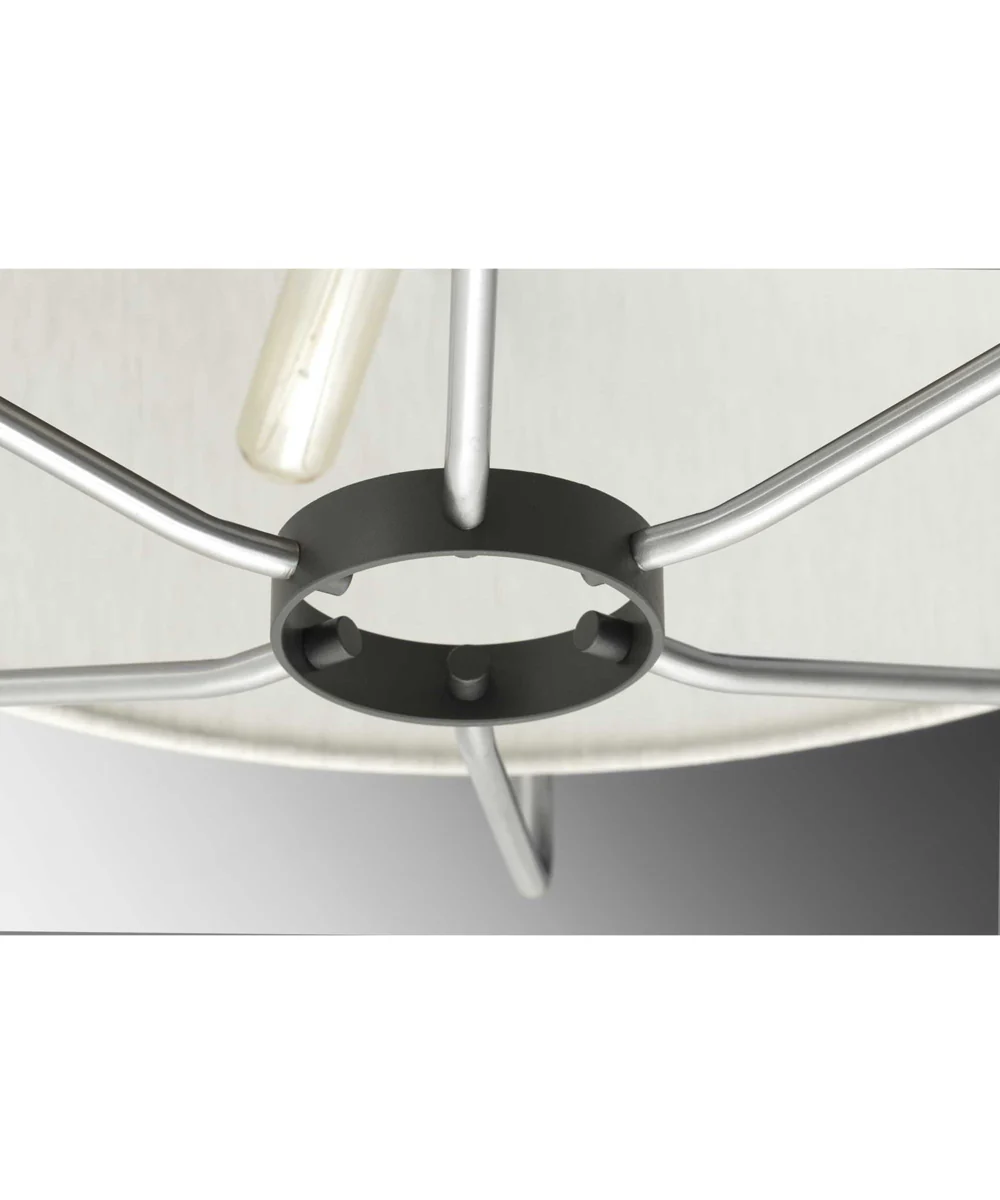Hangar 3-Light Mid-Century Pendant Light Brushed Nickel - Image 2