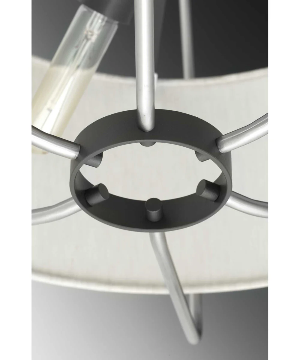 Hangar 3-Light Mid-Century Pendant Light Brushed Nickel - Image 5