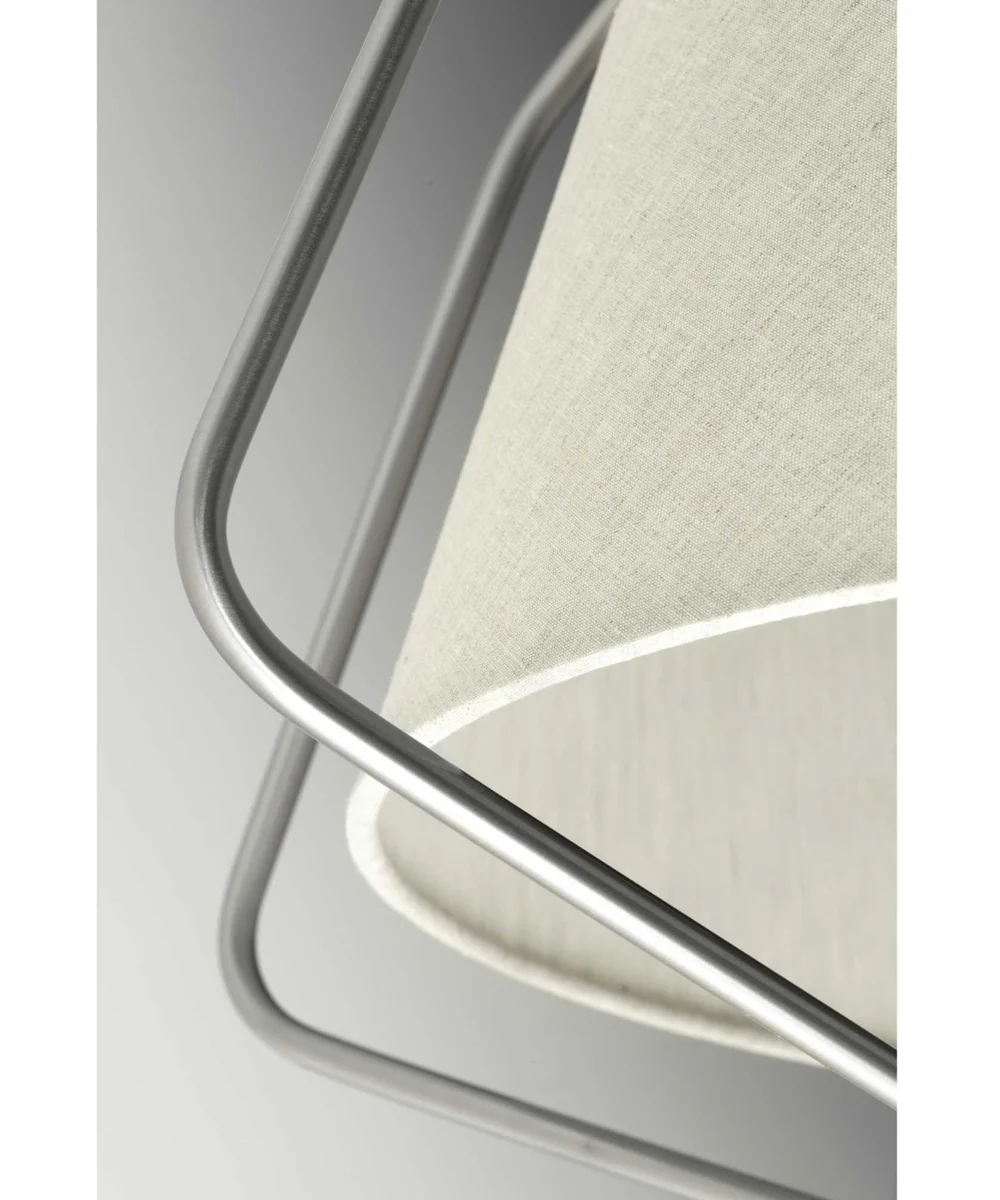 Hangar 3-Light Mid-Century Pendant Light Brushed Nickel - Image 6