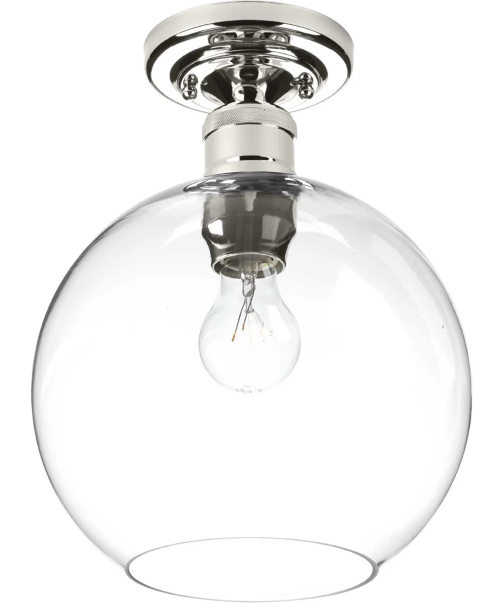 Hansford 1-Light 10" Flush Mount Polished Nickel - Image 3