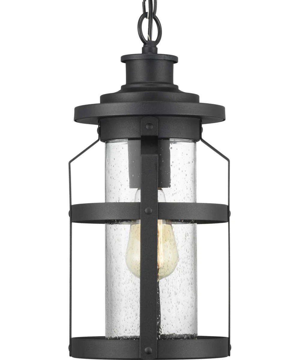 Haslett 1-Light Hanging Lantern Textured Black - Image 8
