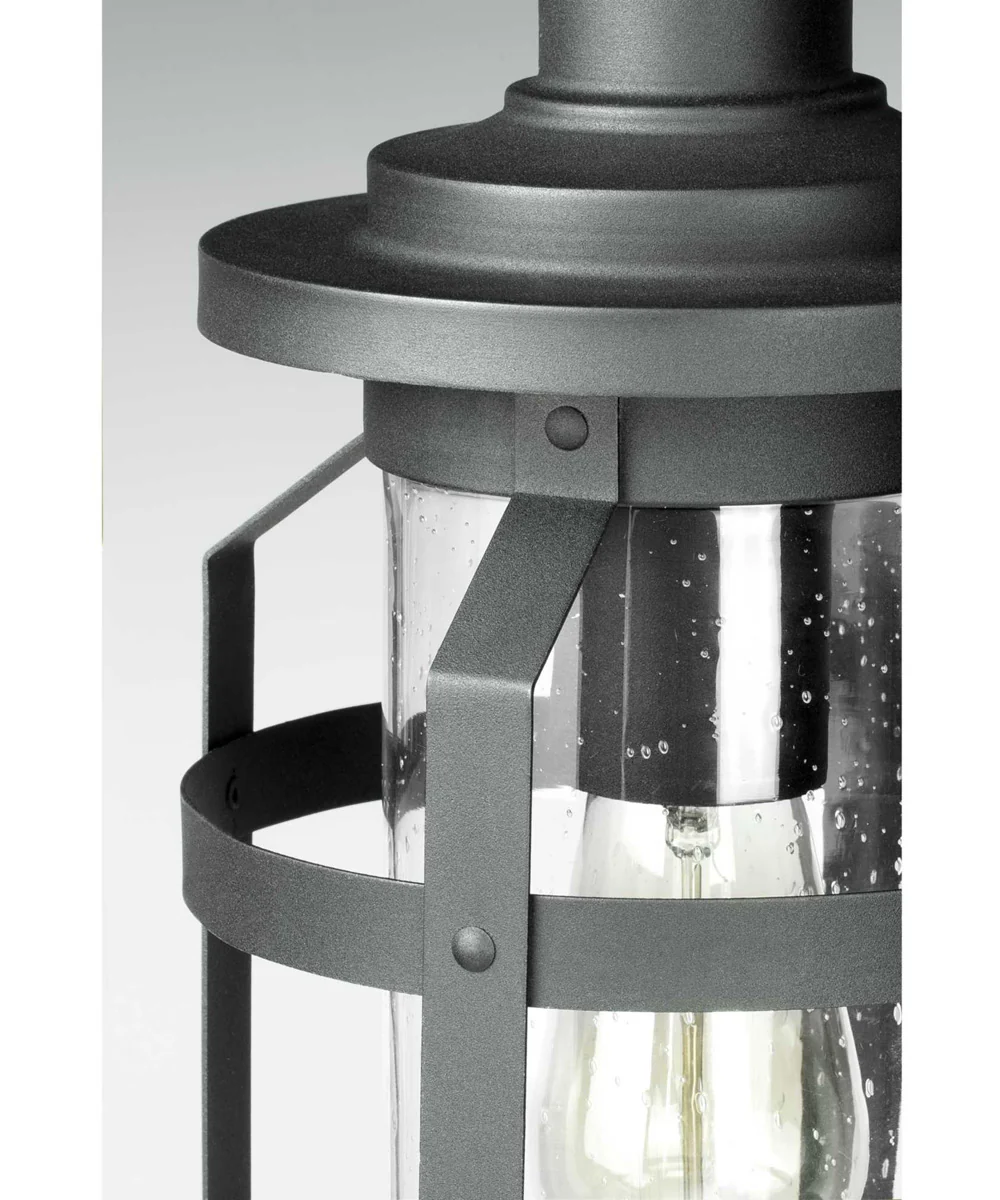 Haslett 1-Light Large Wall Lantern Textured Black - Image 3