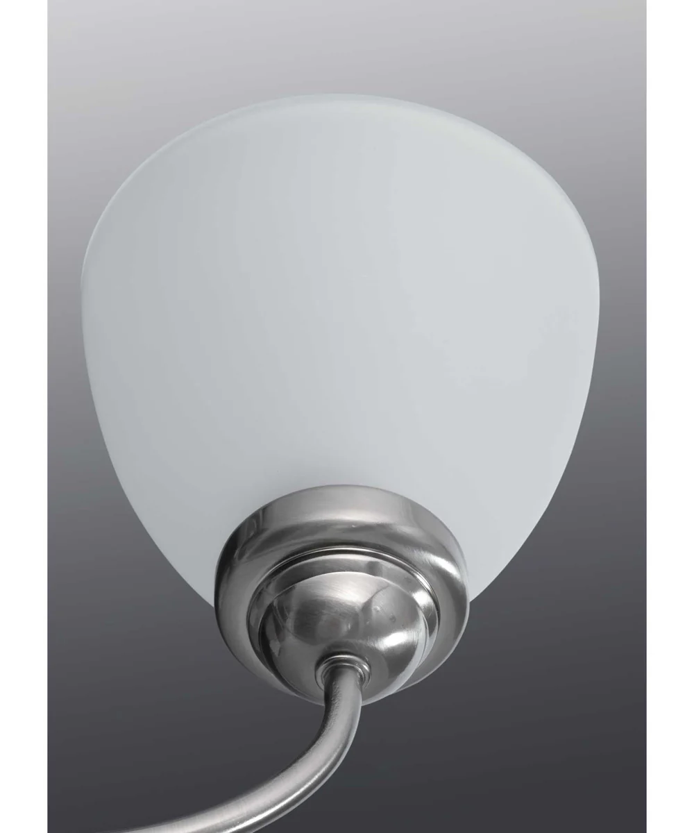 Heart 3-Light Inverted Pendant Brushed Nickel - Image 2