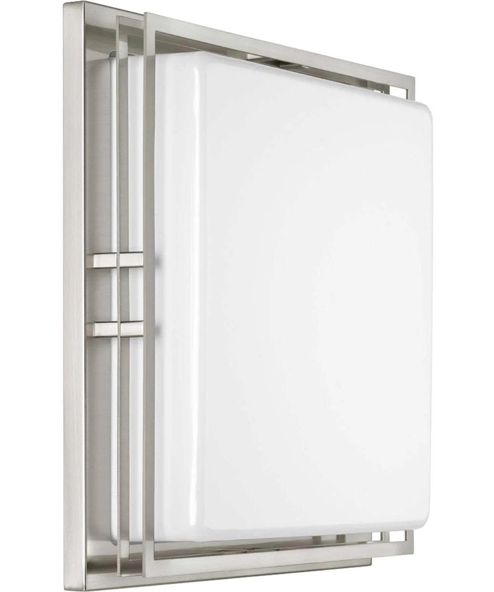 Helm 2-Light 14" LED Flush Mount Brushed Nickel - Image 3