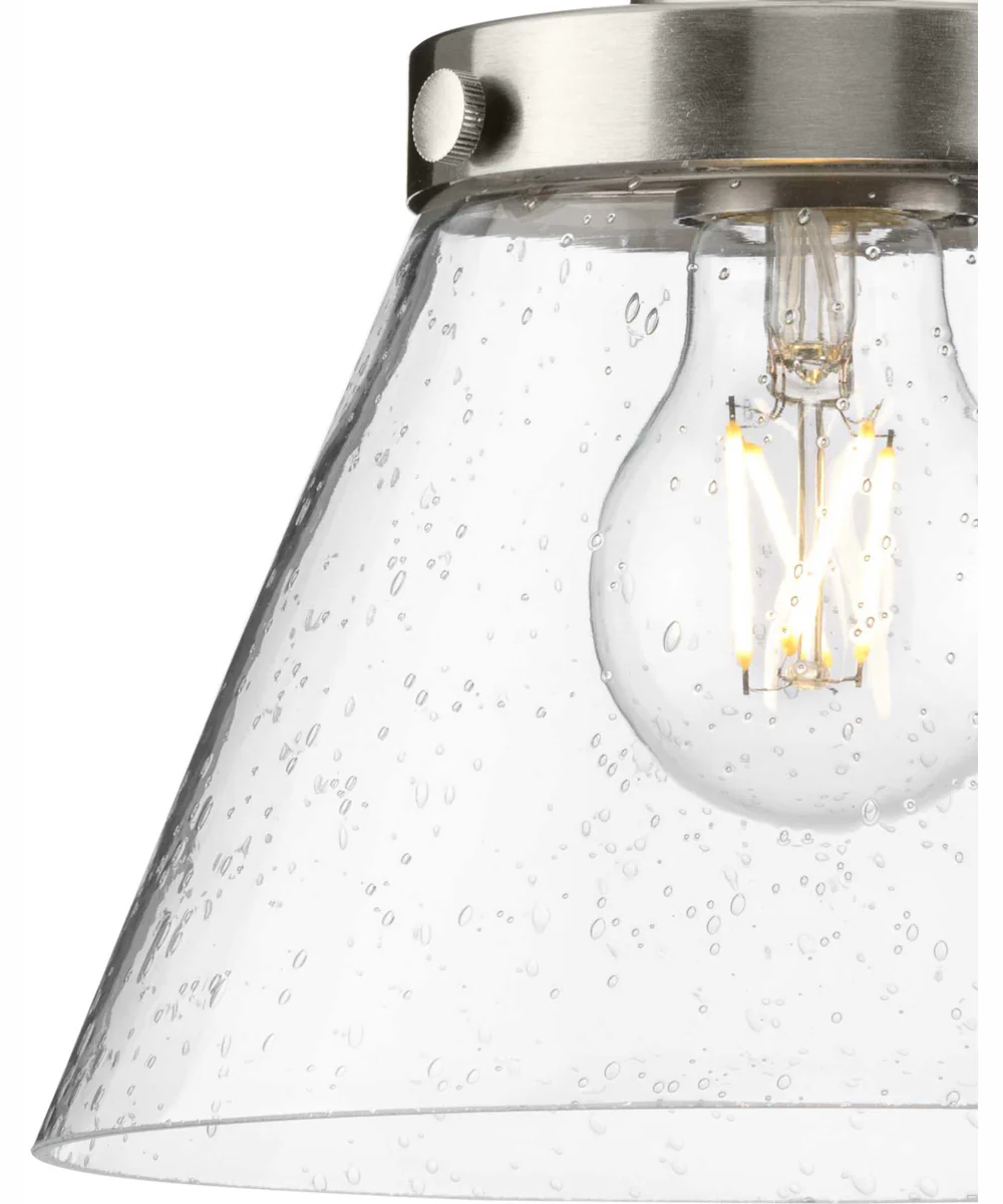 Hinton 1-Light Modern Farmhouse Pendant Brushed Nickel - Image 9
