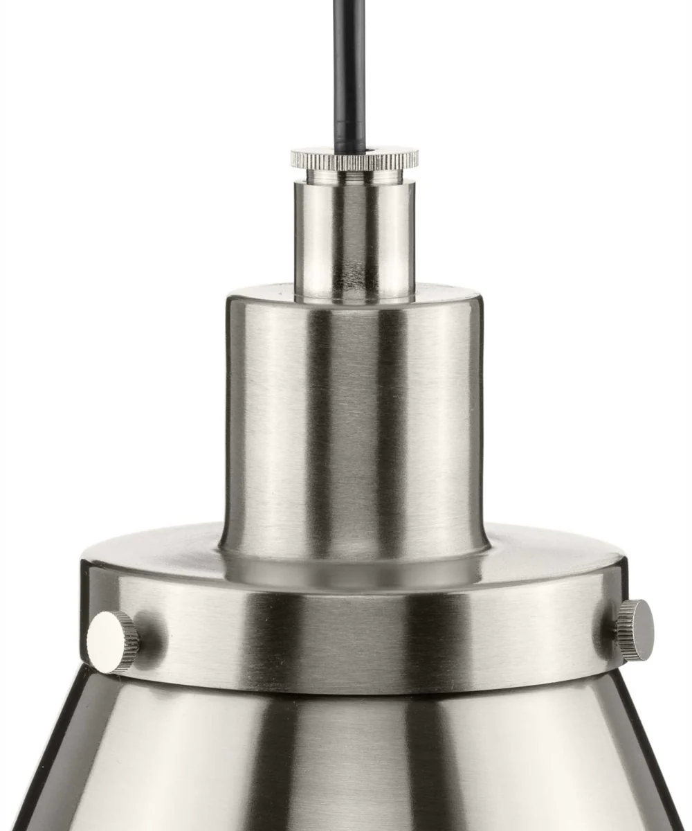 Hinton 1-Light Modern Farmhouse Pendant Brushed Nickel - Image 9