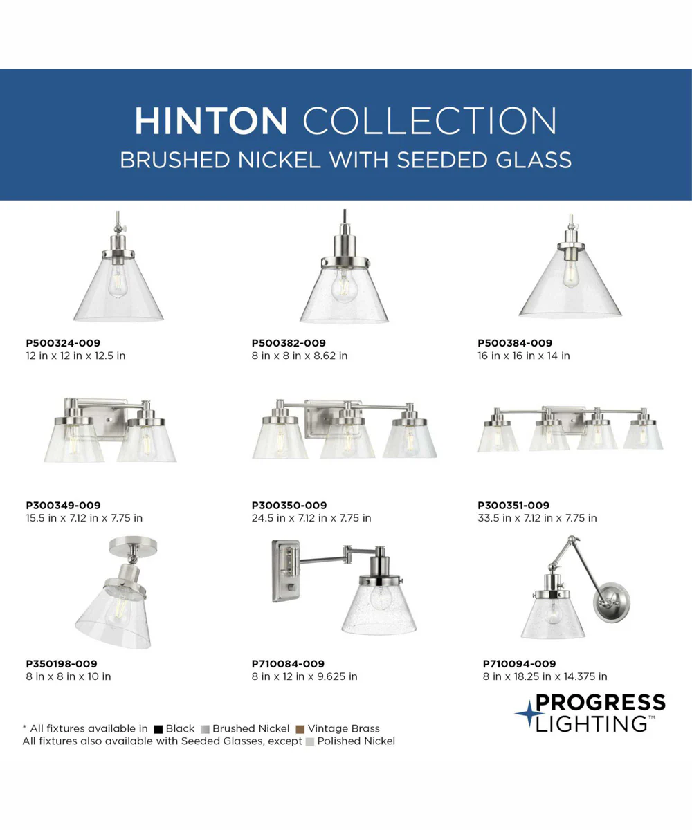 Hinton 1-Light Modern Farmhouse Pendant Brushed Nickel - Image 5