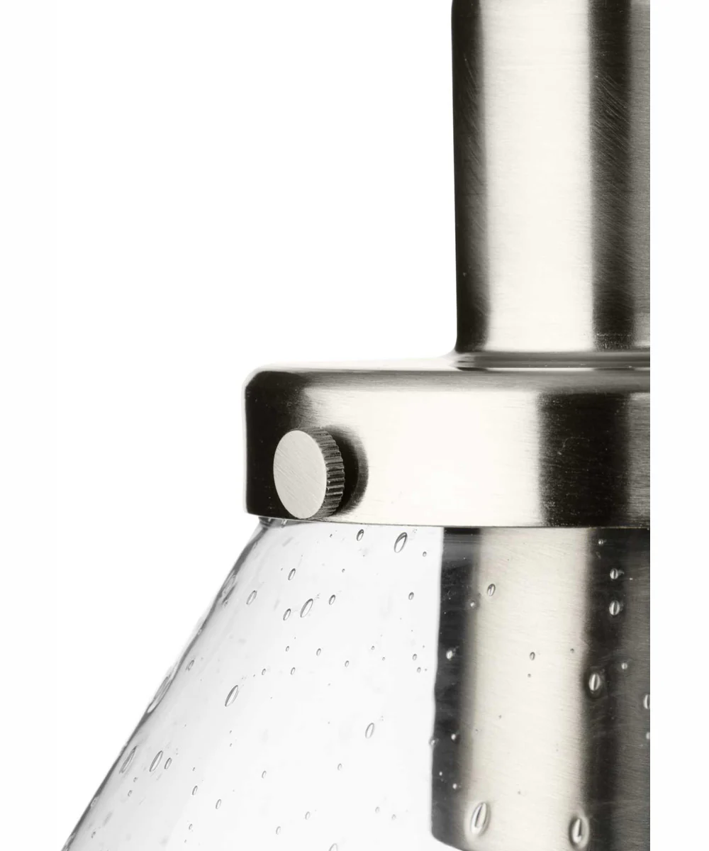 Hinton 1-Light Modern Farmhouse Pendant Brushed Nickel - Image 9