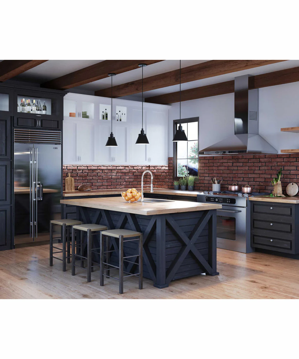 Hinton 1-Light Modern Farmhouse Pendant Matte Black - Image 2