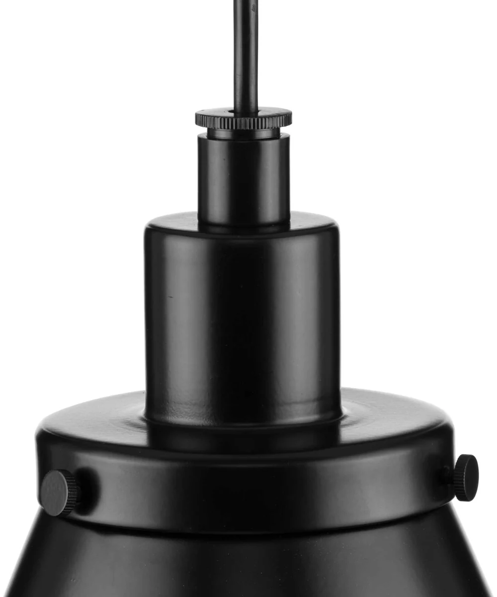 Hinton 1-Light Modern Farmhouse Pendant Matte Black - Image 3