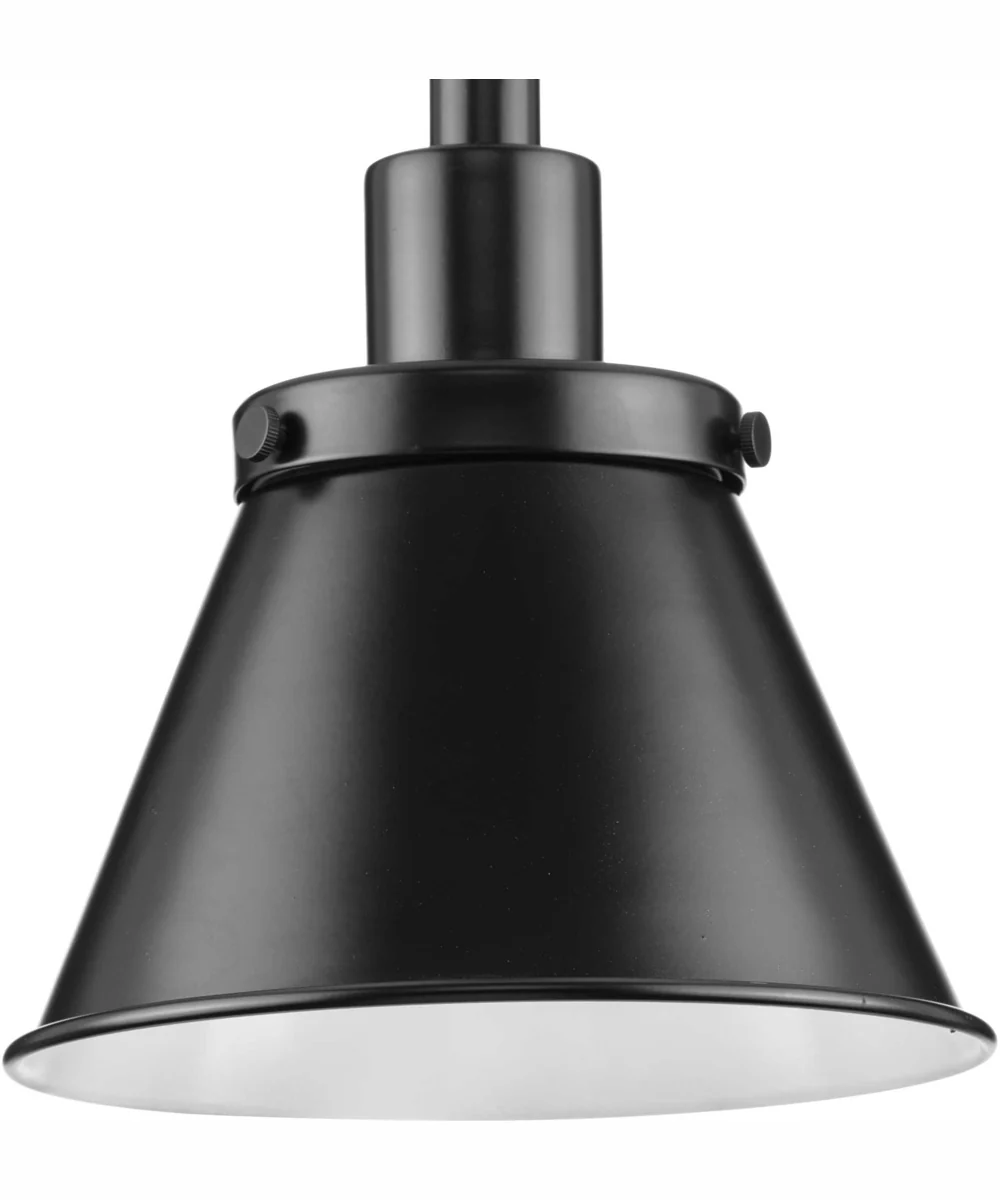 Hinton 1-Light Modern Farmhouse Pendant Matte Black - Image 4