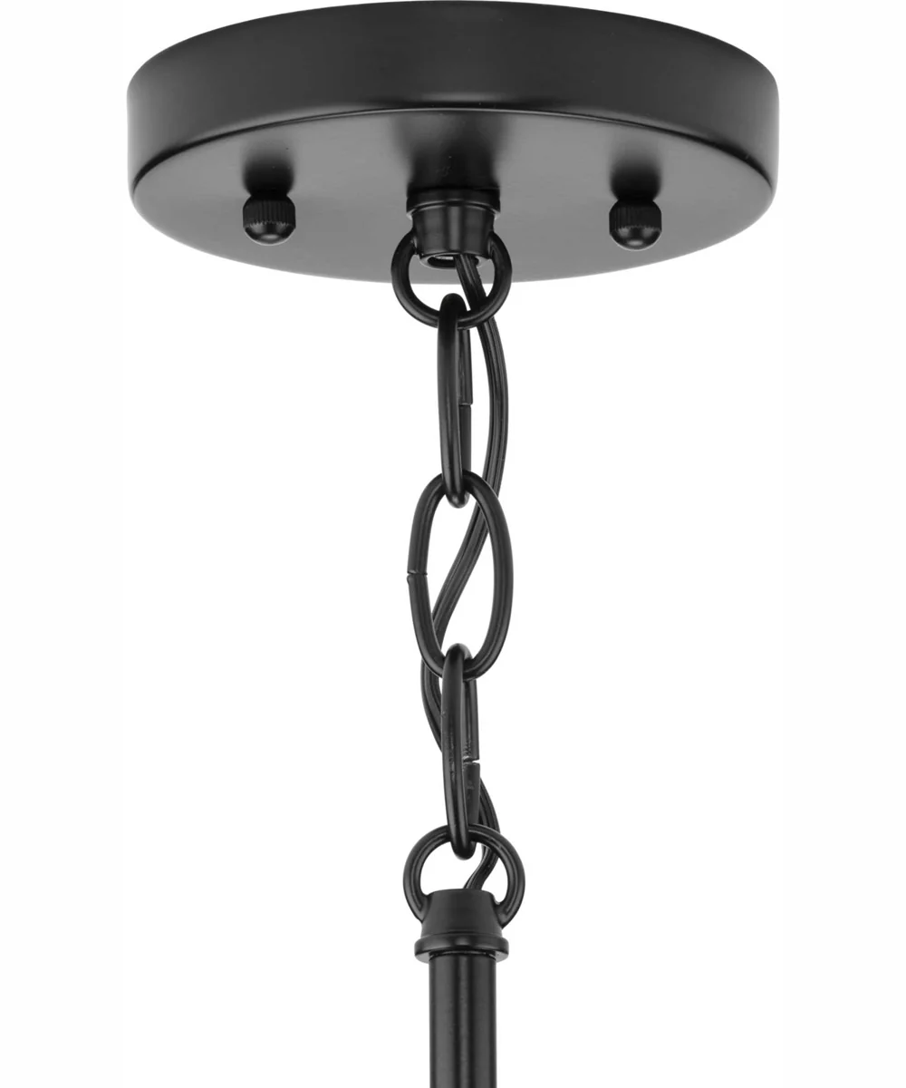Hinton 1-Light Modern Farmhouse Pendant Matte Black - Image 3