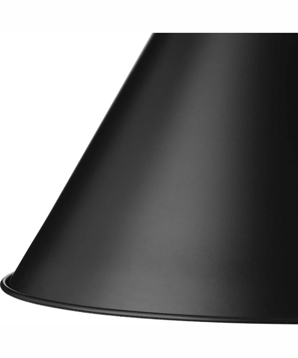 Hinton 1-Light Modern Farmhouse Pendant Matte Black - Image 10