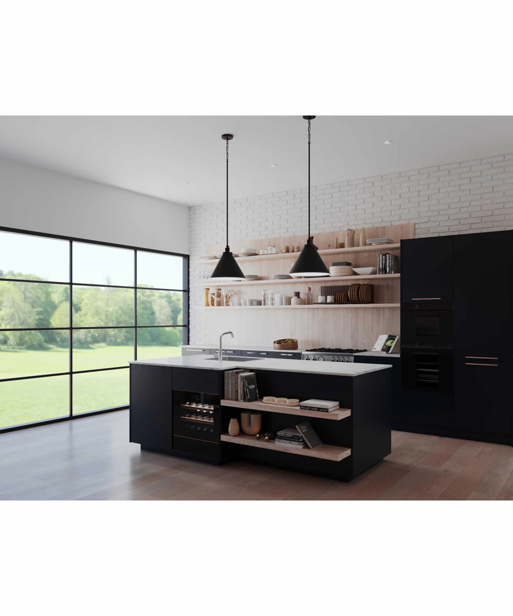 Hinton 1-Light Modern Farmhouse Pendant Matte Black - Image 2