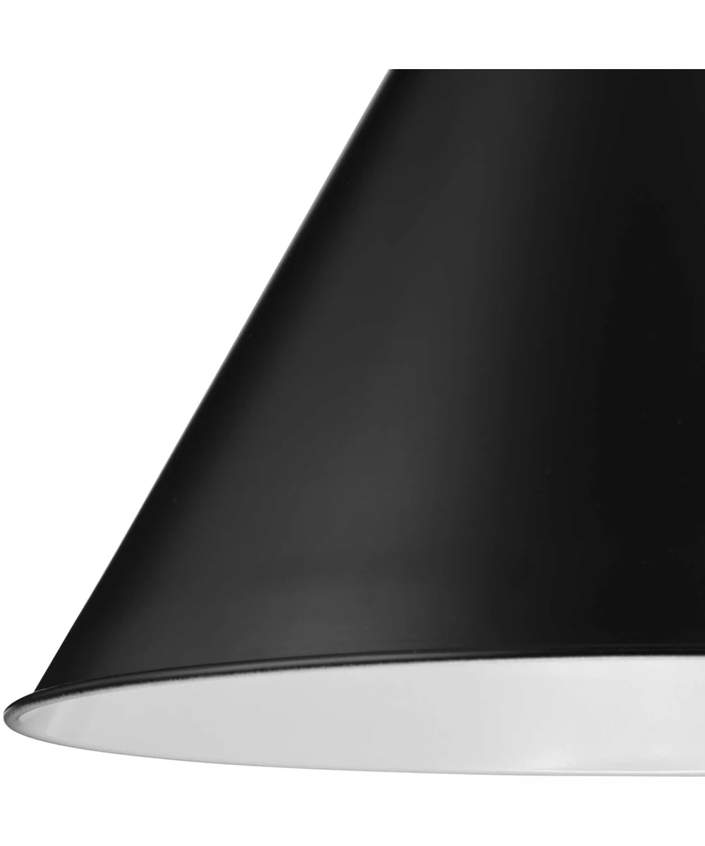 Hinton 1-Light Modern Farmhouse Pendant Matte Black - Image 7