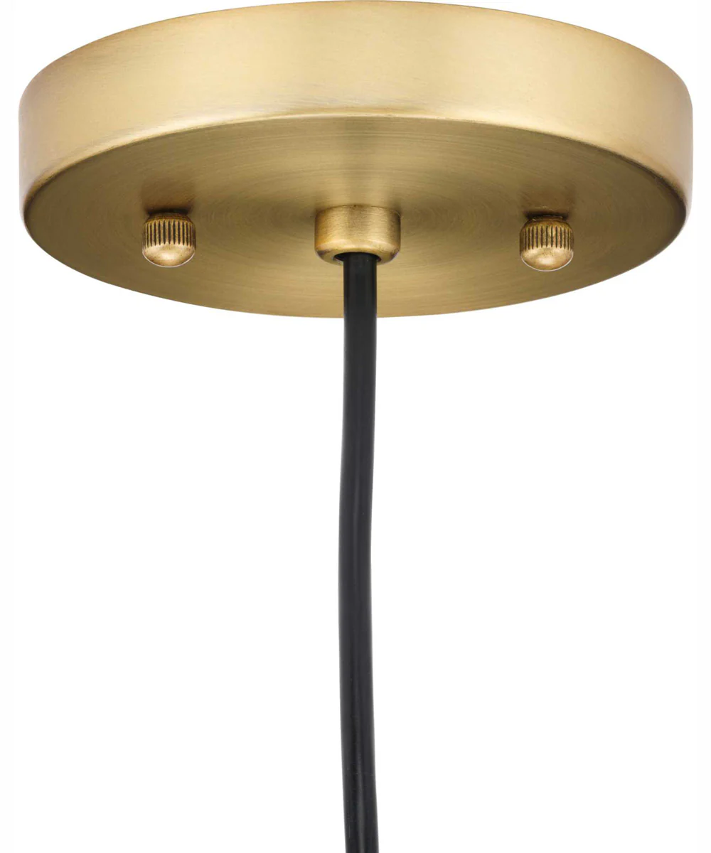 Hinton 1-Light Modern Farmhouse Pendant Vintage Brass - Image 6