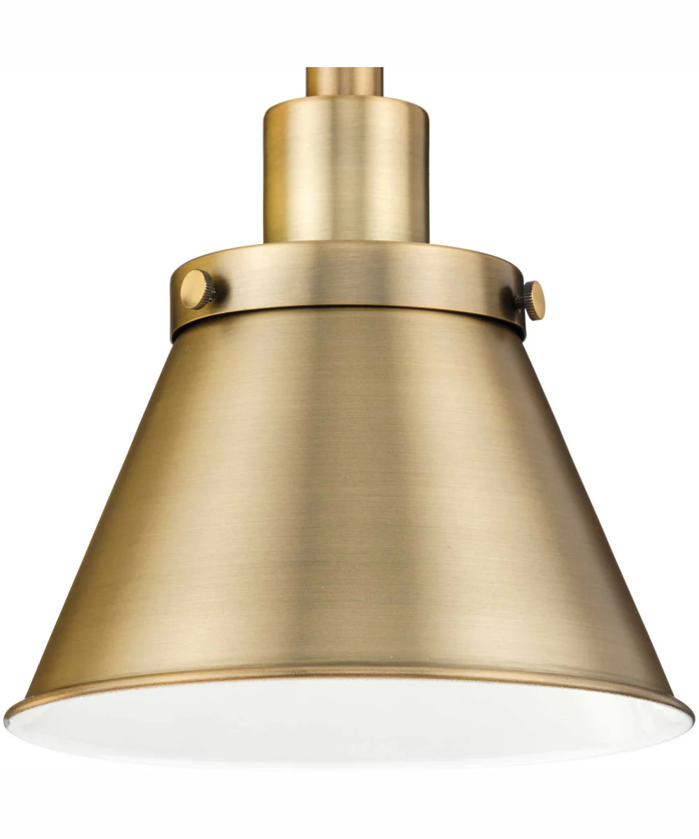 Hinton 1-Light Modern Farmhouse Pendant Vintage Brass - Image 7