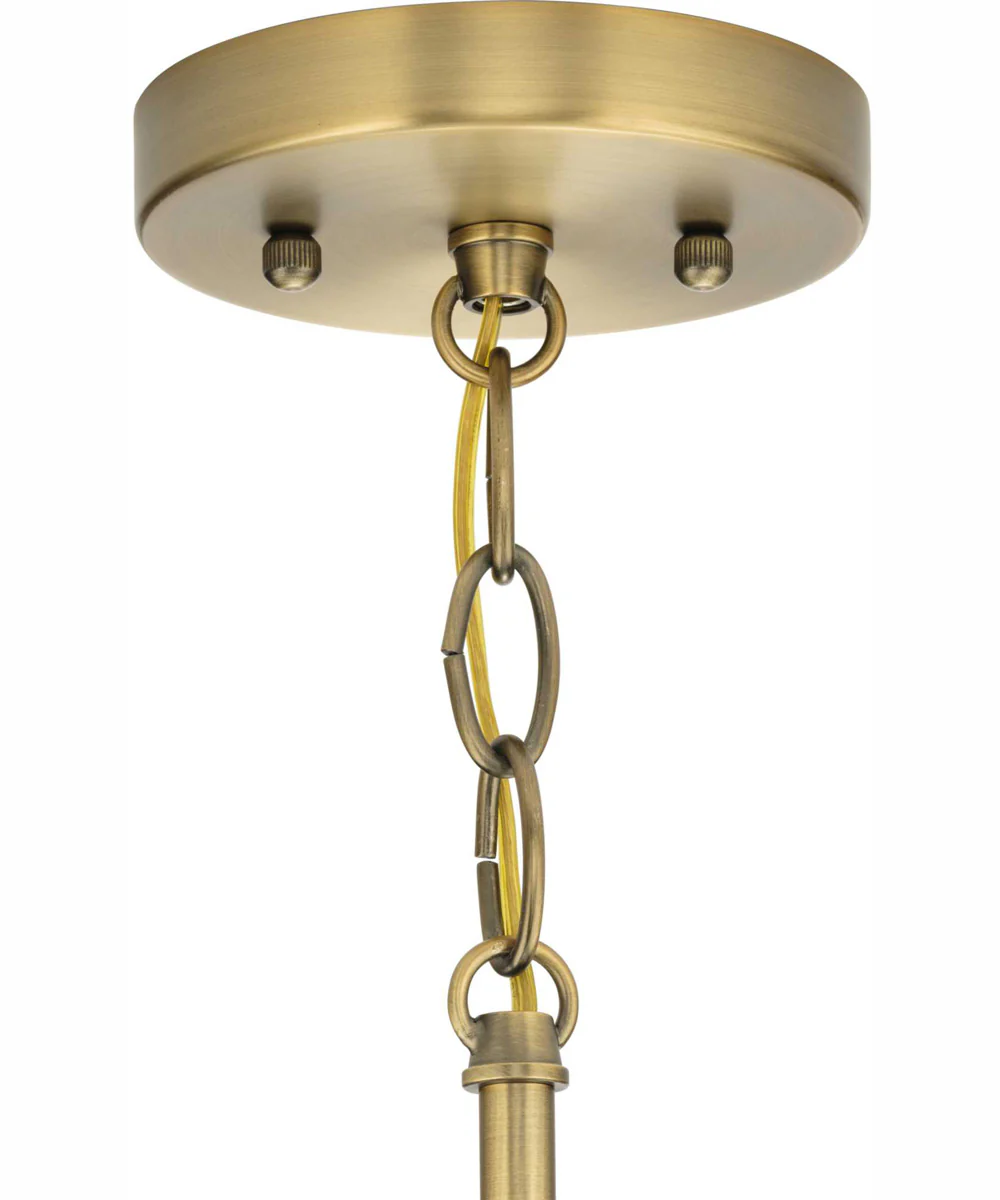 Hinton 1-Light Modern Farmhouse Pendant Vintage Brass - Image 9