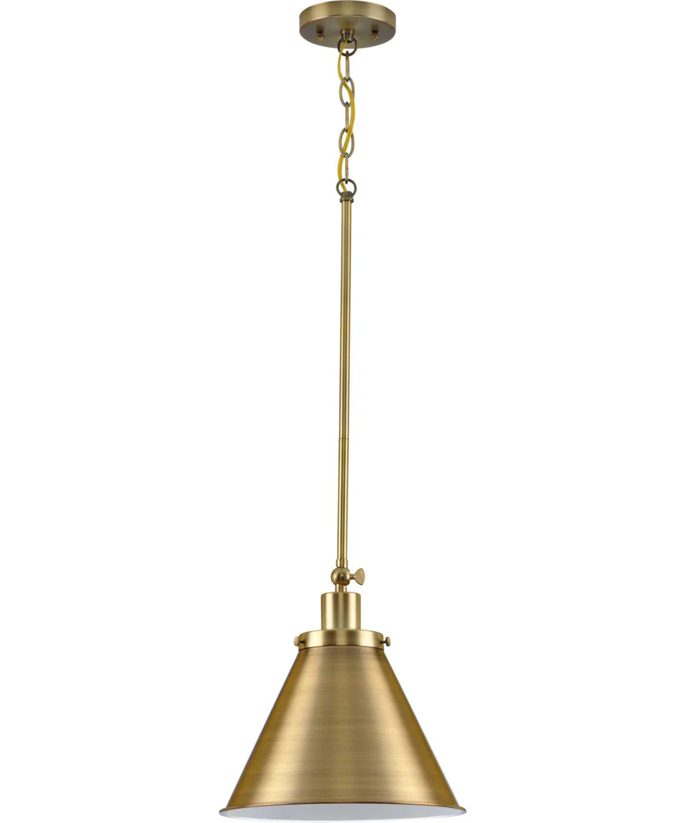 Hinton 1-Light Vintage Style Hanging Pendant Light Vintage Brass - Image 3