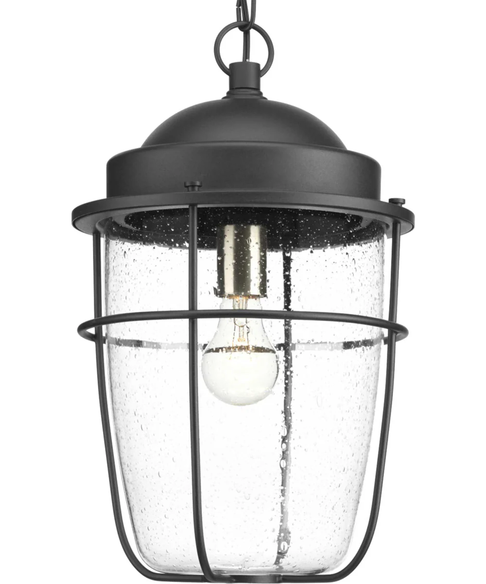 Holcombe Hanging Lantern Textured Black