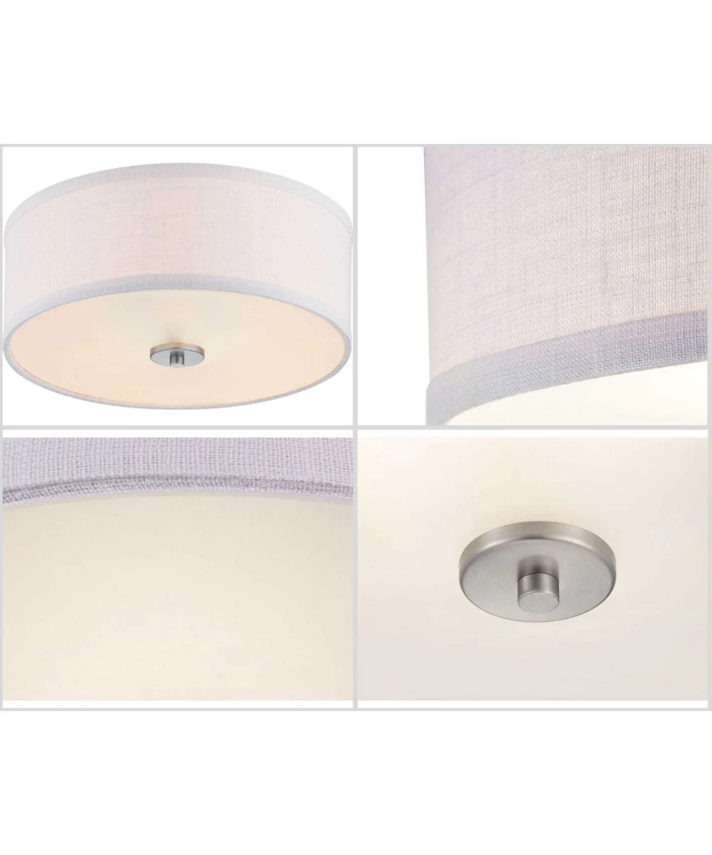 Inspire 13" 2-Light Flush Mount Brushed Nickel - Image 2