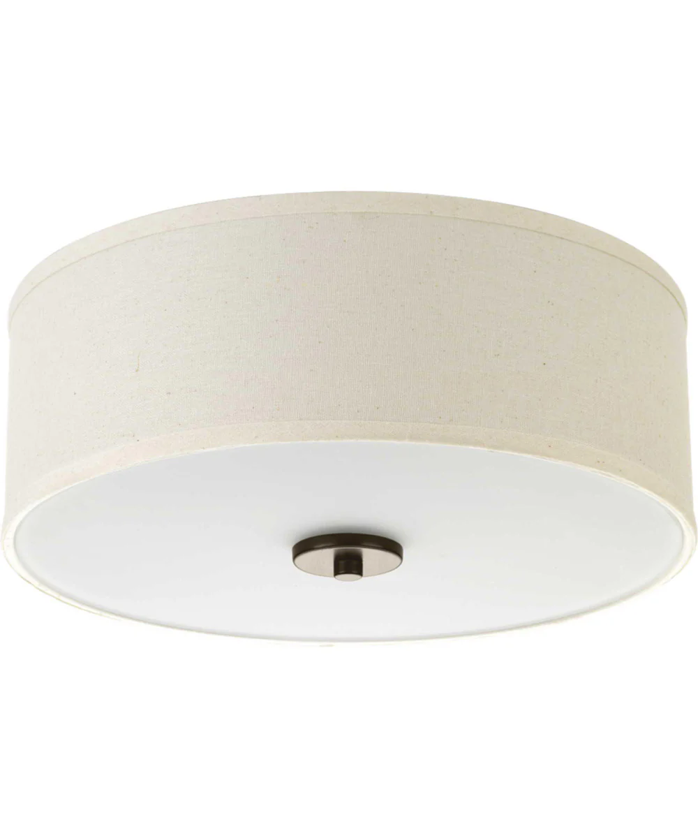 Inspire 2-Light 13" Flush Mount Antique Bronze