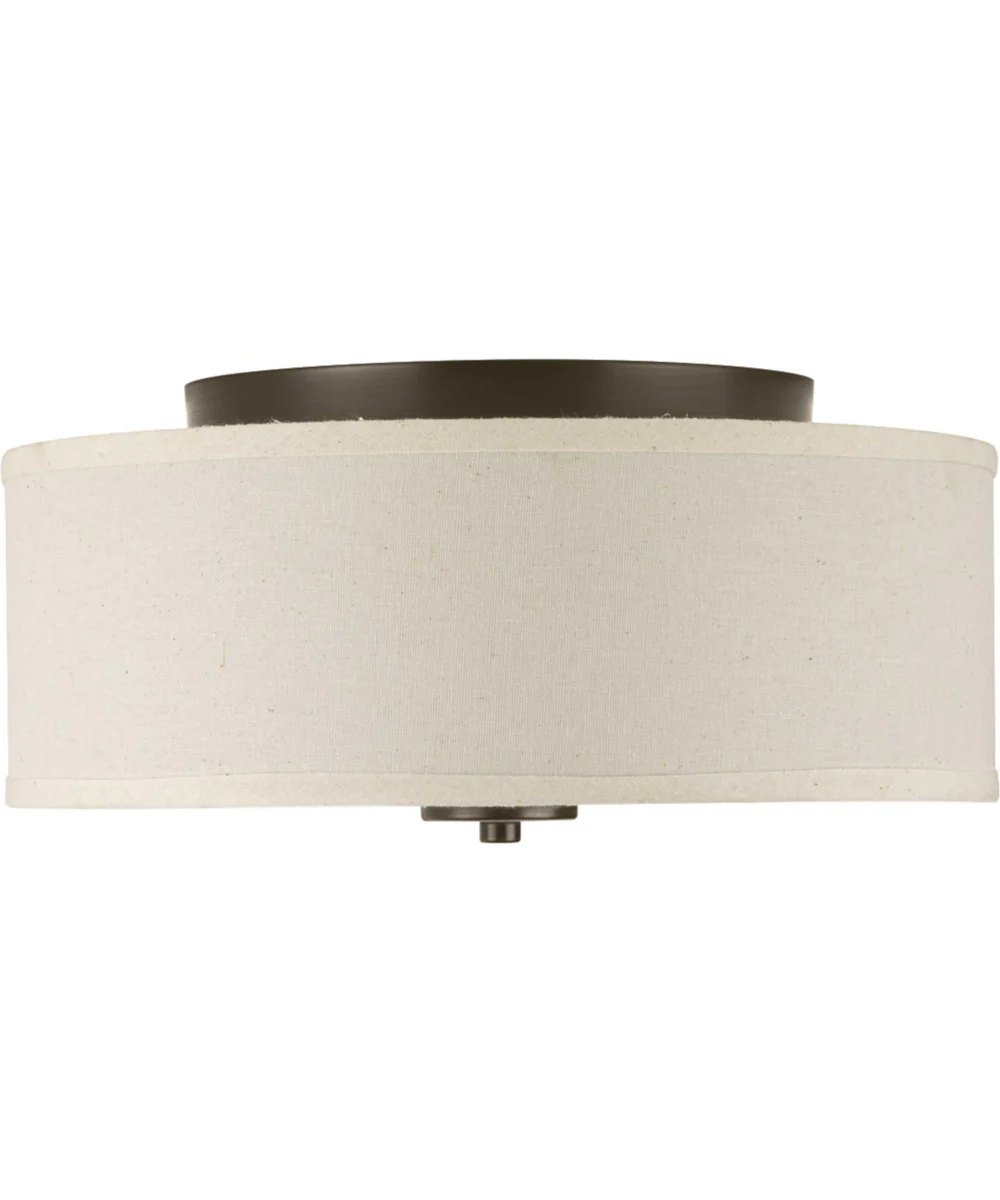 Inspire 2-Light 13" Flush Mount Antique Bronze - Image 7