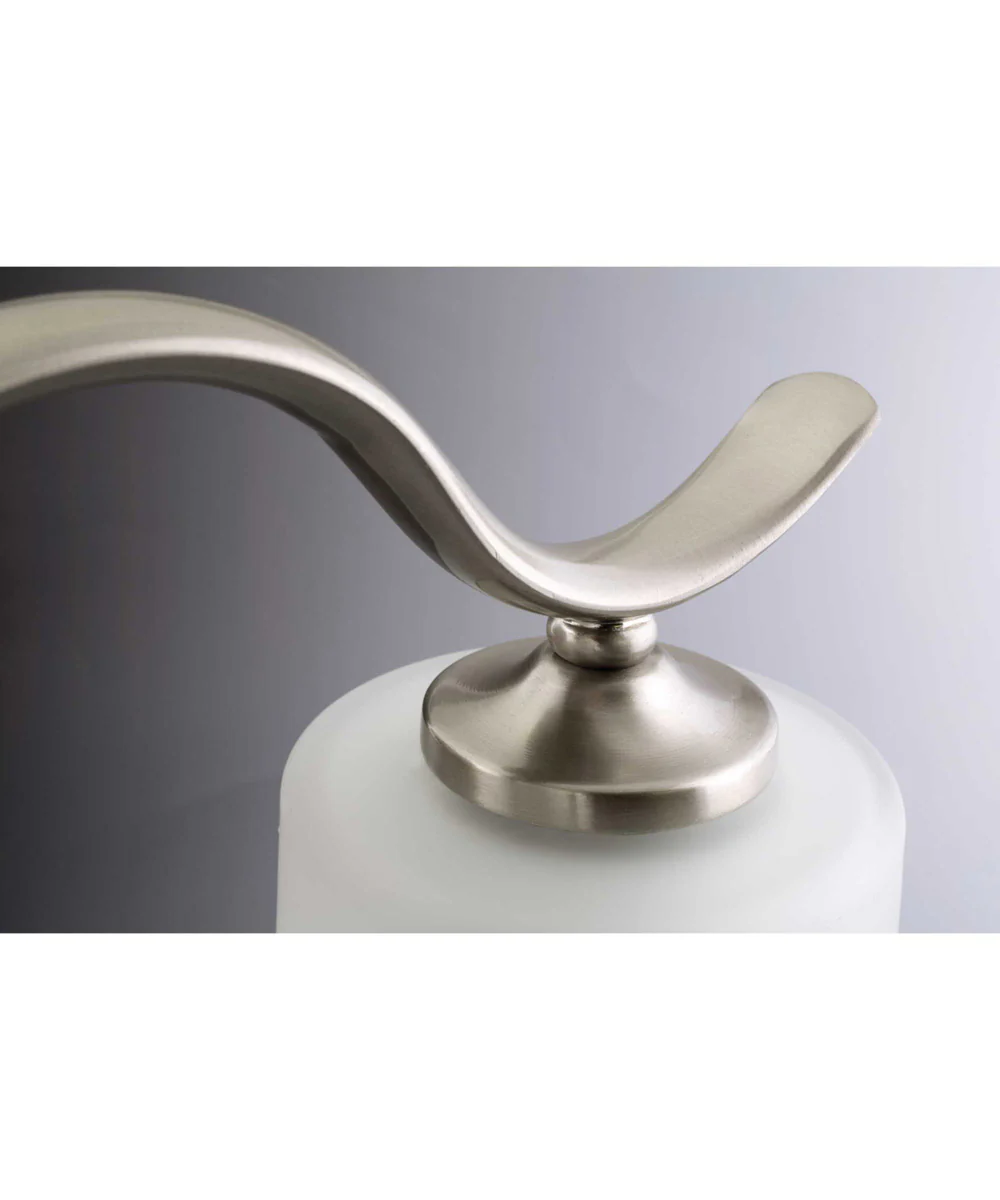 Inspire 3-Light Etched Glass Traditional Bath Vanity Light Brushed Nickel - Image 5
