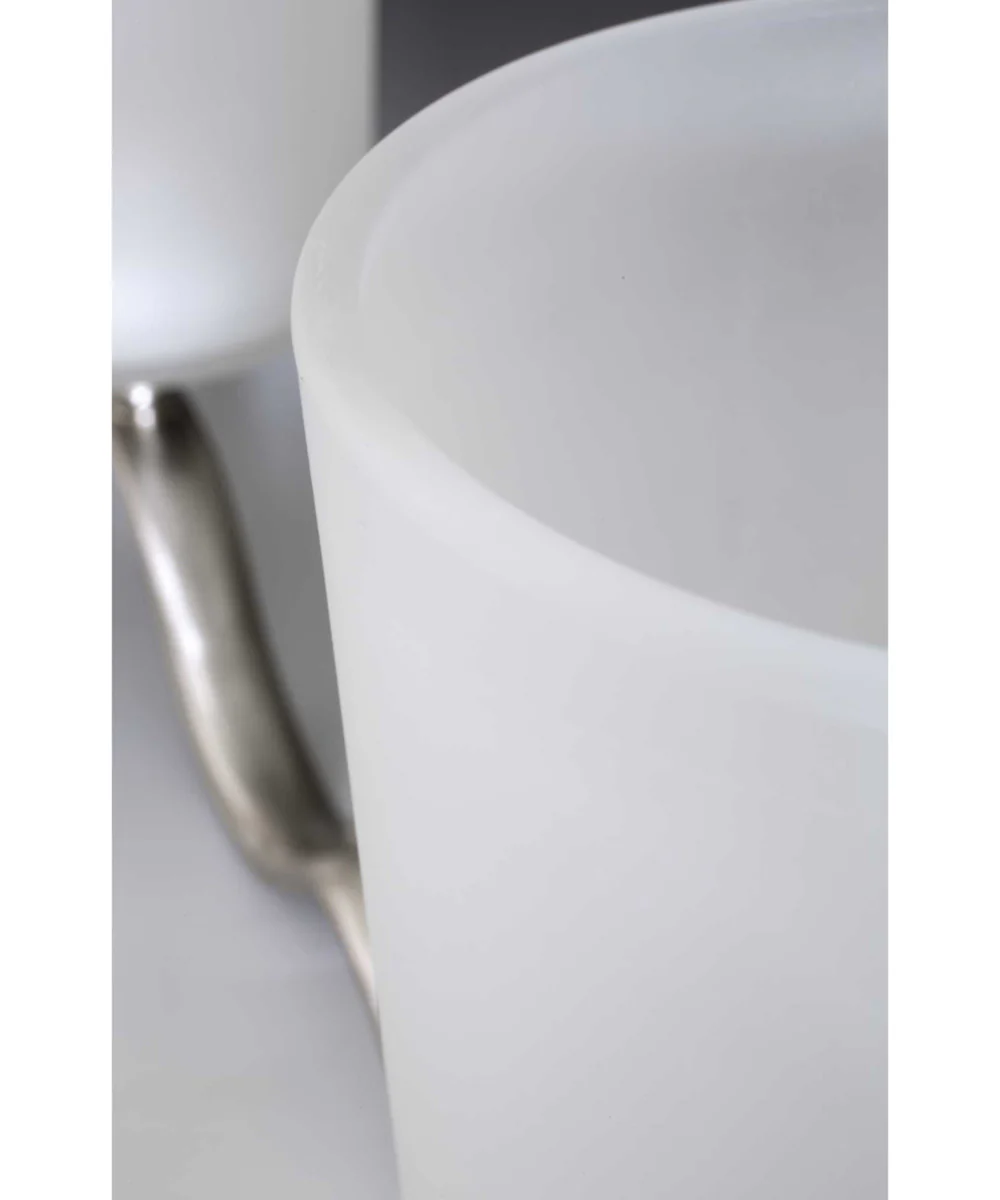 Inspire 3-Light Etched Glass Traditional Bath Vanity Light Brushed Nickel - Image 9