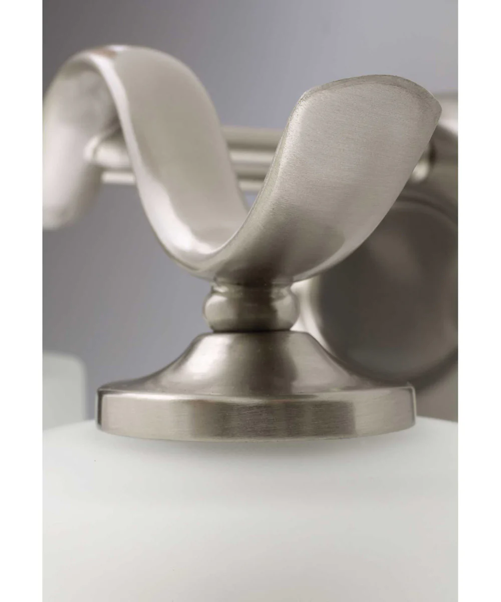 Inspire 4-Light Etched Glass Traditional Bath Vanity Light Brushed Nickel - Image 8