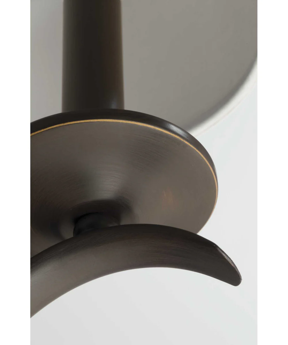 Inspire 9-Light Off-White Linen Shade Traditional Chandelier Light Antique Bronze - Image 3