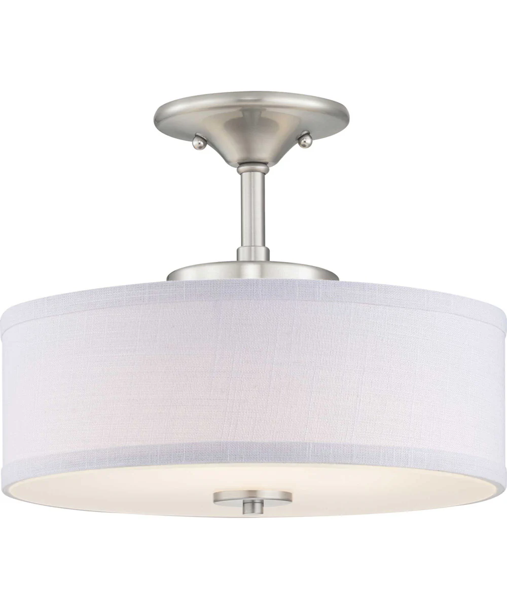Inspire LED 13" LED Semi-Flush Brushed Nickel - Image 4