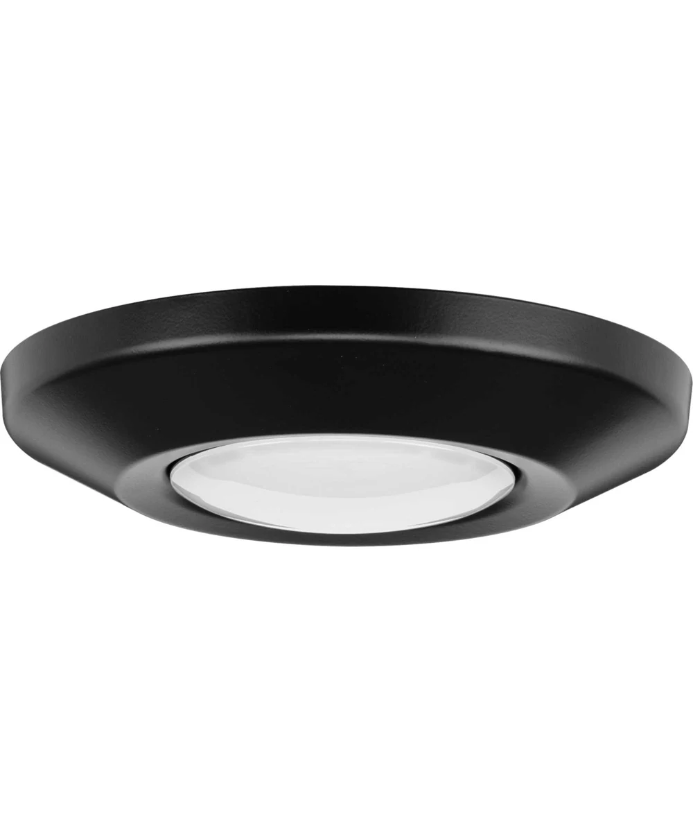 Intrinsic 7" Flush Mount LED Adjustable Eyeball Ceiling Fixture Black