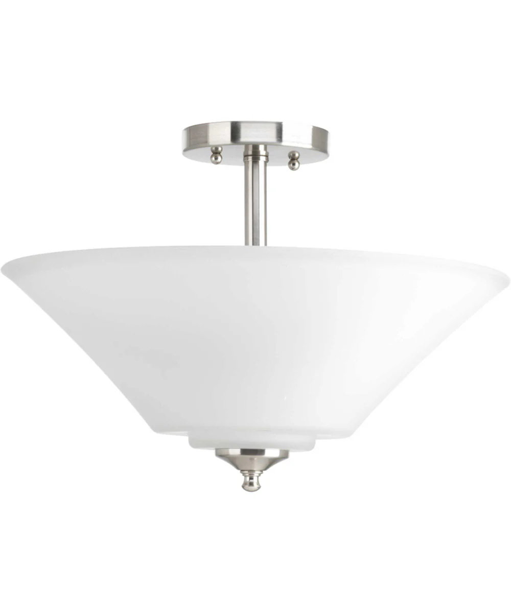 Joy 3-Light 16-5/8" Semi-Flush Convertible Brushed Nickel - Image 2