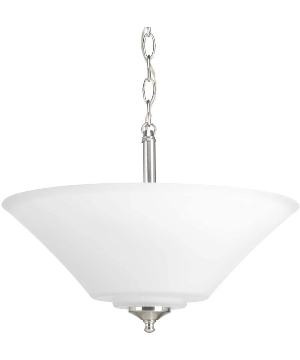 Joy 3-Light 16-5/8" Semi-Flush Convertible Brushed Nickel - Image 3
